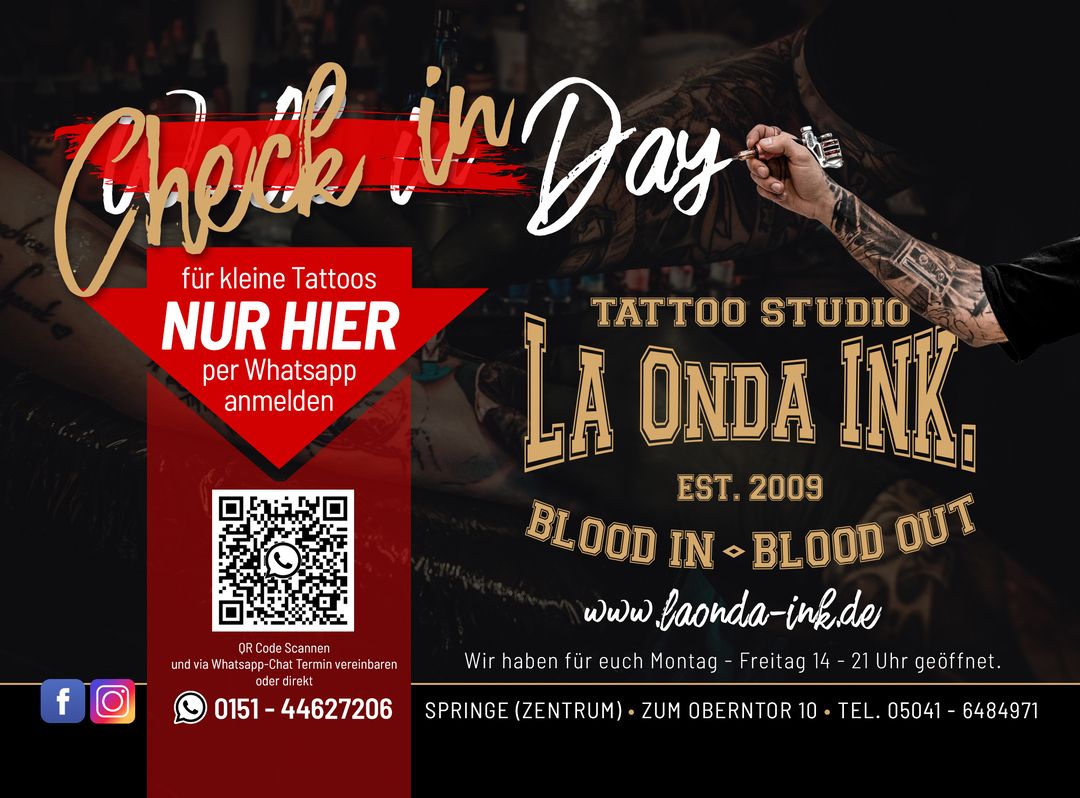 Check in Day La Onda Ink